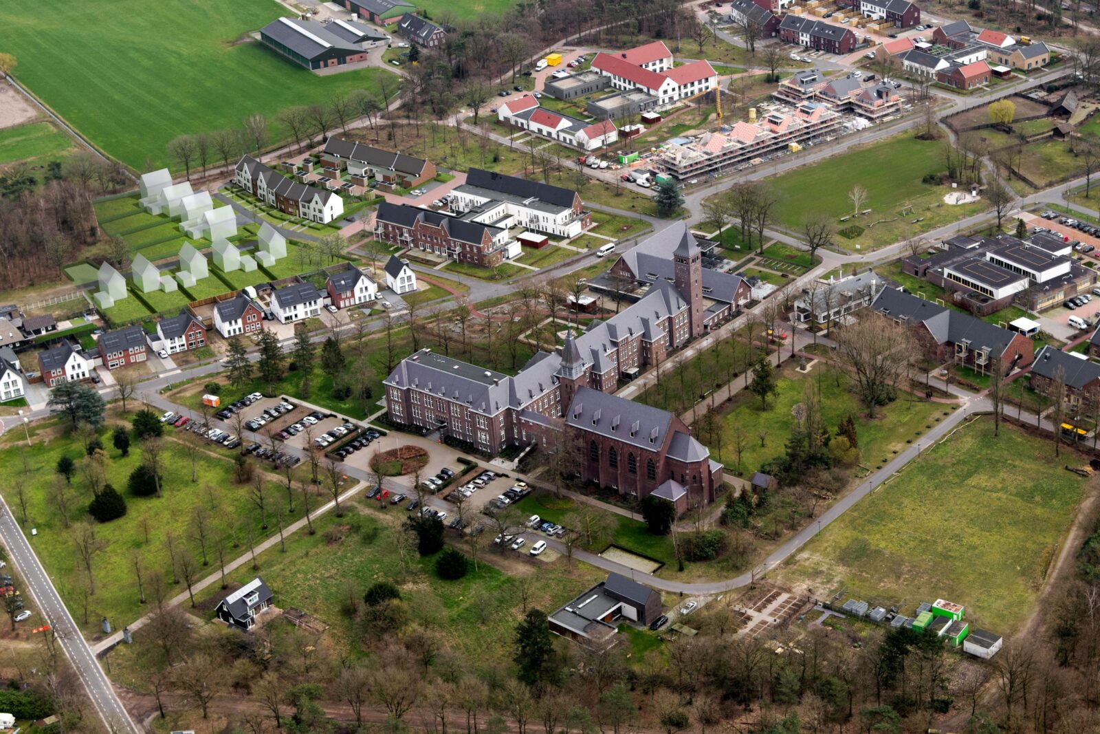 Kloostervelden Sterksel luchtfoto via Hilke Huysinga